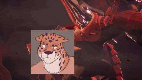a drawing of a cheetah is next to a picture of a robot