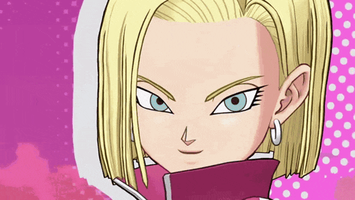 a close up of a cartoon character with blonde hair