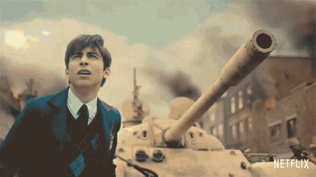 Tank Missile Number Five GIF - Tank Missile Number Five Aidan Gallagher GIFs