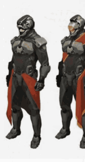 a couple of soldiers standing next to each other