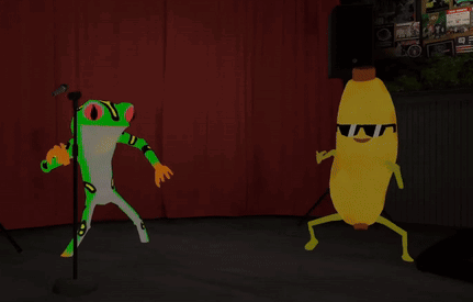 Frogbert Bananaman GIF - Frogbert Bananaman Shu Yamino GIFs