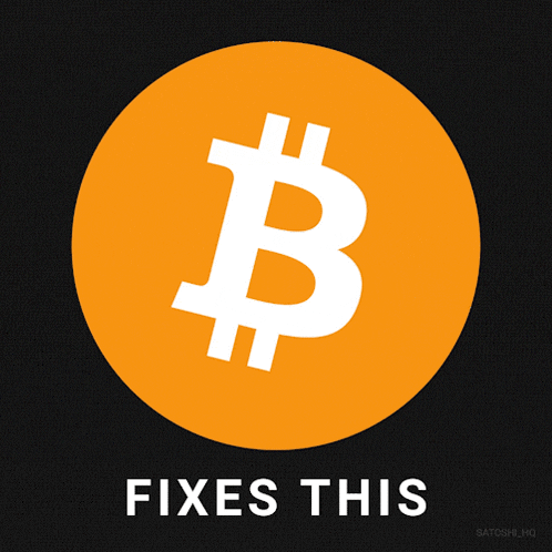 an orange circle with a white letter b inside of it and the words fixes this below it