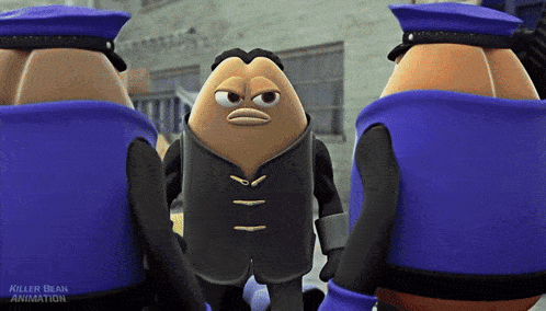 killer bean animation is displayed on the bottom of this image