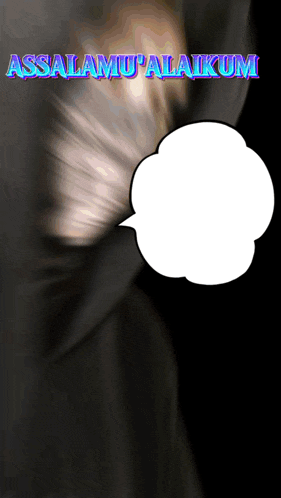 a speech bubble with the words assalamu ' alaikum on it