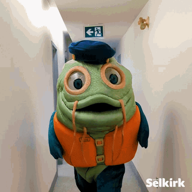 a picture of a fish with the word selkirk on the bottom right