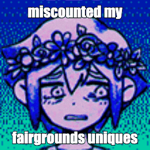a cartoon of a girl with flowers in her hair and the caption miscounted my fairgrounds uniques