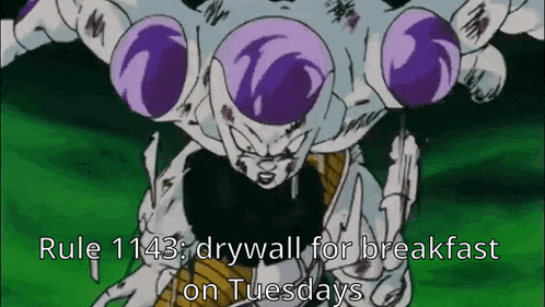 a cartoon of frieza from dragon ball z holding a balloon .