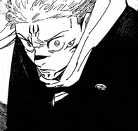 a black and white drawing of a man in a suit .