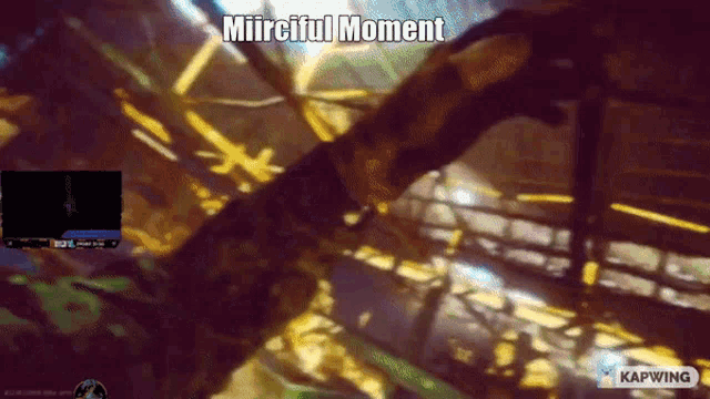 a computer screen with the words mircful moment on the bottom