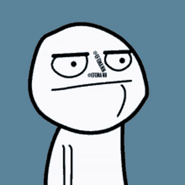 a cartoon drawing of a man with toothbrushes on his face and the letters f on them