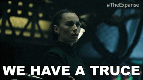 We Have A Truce Carmina Drummer GIF - We Have A Truce Carmina Drummer The Expanse GIFs