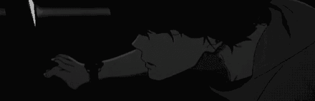 a person is holding a flashlight in the dark .