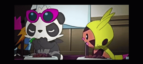 Pancham And Chespin Chespin And Pancham GIF - Pancham And Chespin Chespin And Pancham Longer Throat GIFs