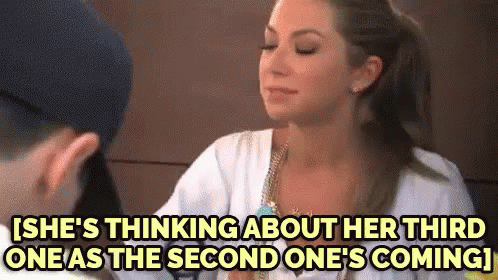 Bottomless - "She'S Thinking About Her Third One As The Second One'S Coming." GIF - V Anderpump Rule Wime Stassi GIFs
