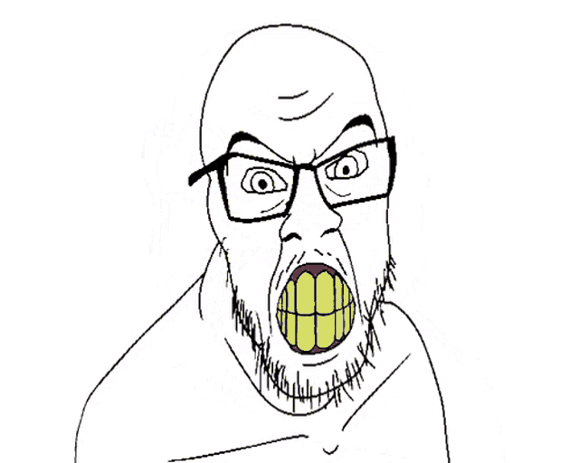 a black and white drawing of a man holding a rock