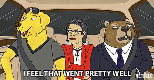 a cartoon says i feel that went pretty well on the bottom right