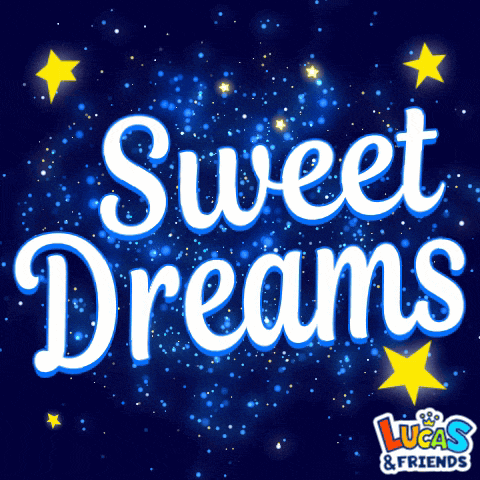 a poster that says sweet dreams with stars in the background