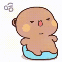 a cartoon of a teddy bear sitting on a blue cushion .