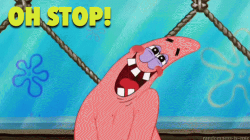 Oh Stop GIF - Patrick Oh Stop Shy GIFs