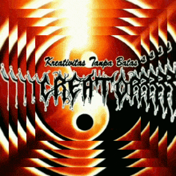 a picture of a yin yang symbol with the words kreativitas tanpa batas on it