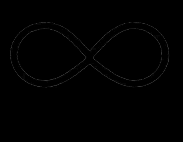 a white heart on a black background with a white outline