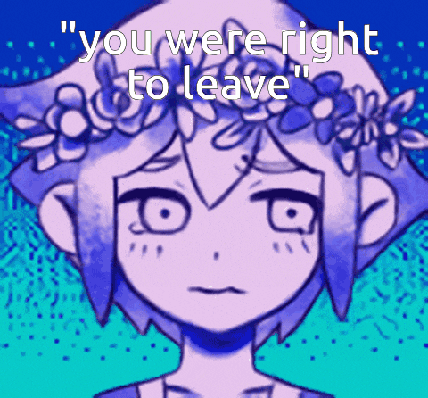 a picture of a girl with a flower crown on her head with the words " you were right to leave "