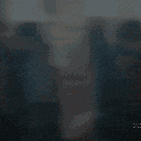 a pixel art of a blue and purple colored background