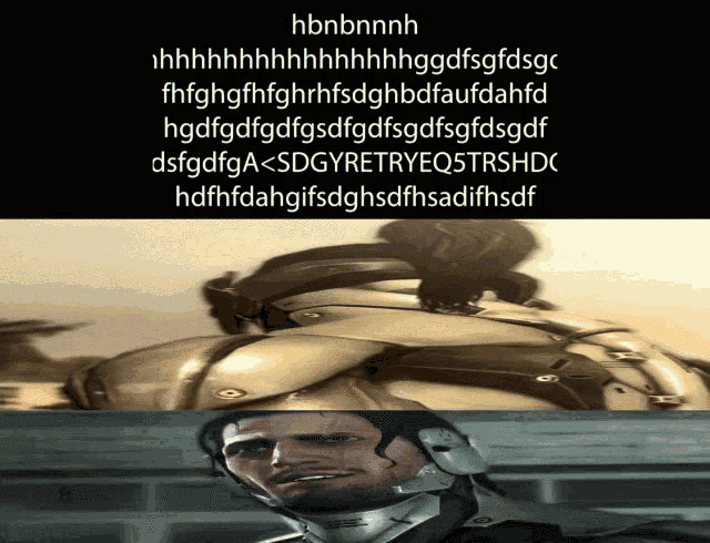 a picture of a man in a helmet with the words hbnbnnh on the bottom