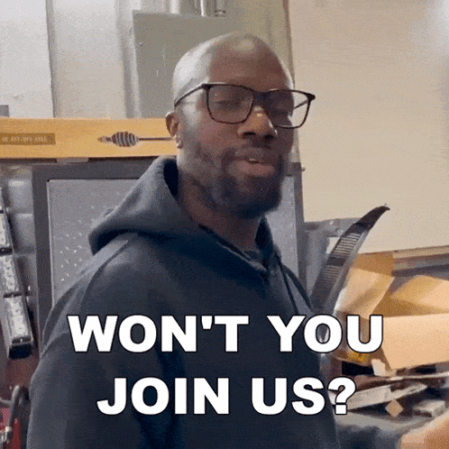 Wont You Join Us Rich Benoit GIF - Wont You Join Us Rich Benoit Rich Rebuilds GIFs