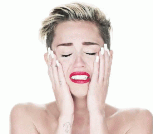 Miley Cyrus Is Frustrated And Crying - Wrecking Ball GIF - Frustrated GIFs