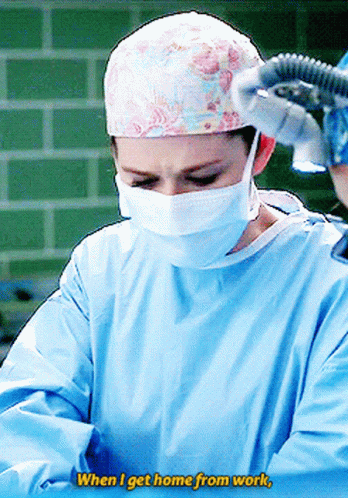 Greys Anatomy April Kepner GIF - Greys Anatomy April Kepner When I Get Home From Work GIFs