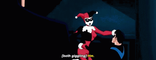 Harley Quinn Giggling GIF - Harley Quinn Giggling Night Wing GIFs