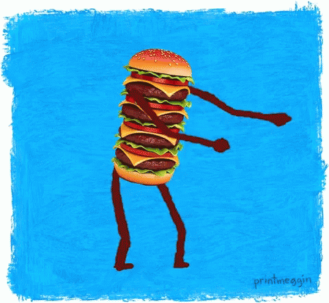 Burger Dance GIF - Burger Dance Floss Dance GIFs