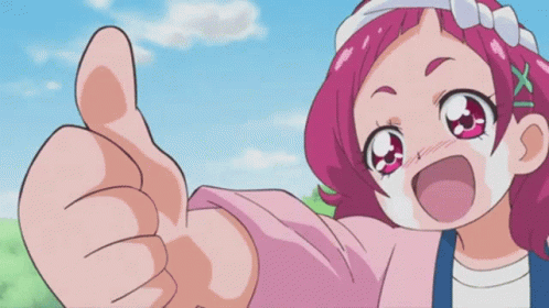 Hugtto Precure Pretty Cure GIF - Hugtto Precure Pretty Cure Thumbs Up GIFs