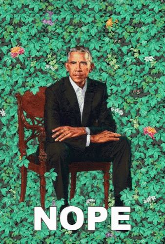 Nope Obama GIF - Nope Obama Portrait GIFs