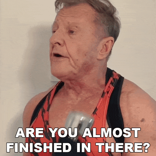Are You Almost Finished In There Michael Peterson GIF - Are You Almost Finished In There Michael Peterson Oldgays GIFs