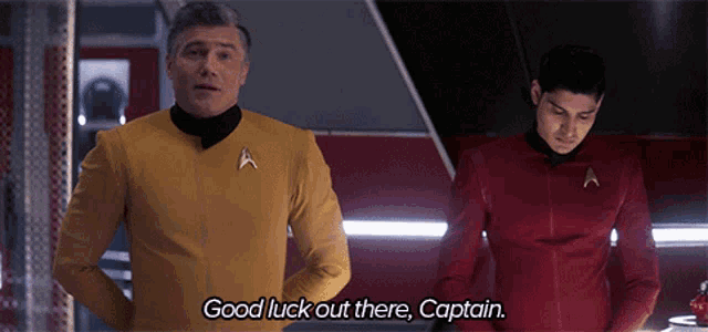 Good Luck Out There Captain Star Trek GIF - Good Luck Out There Captain Star Trek Good Luck GIFs