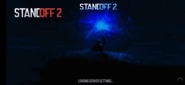 a loading screen for standoff 2 shows a silhouette of a man in a field