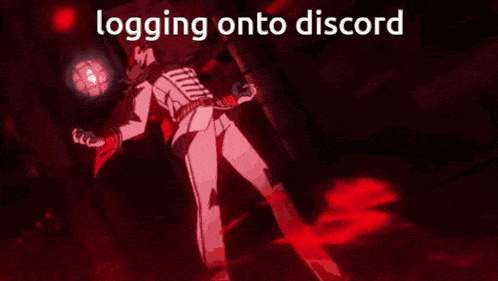 a cartoon of a girl laying on the ground with the words logging onto discord written on the bottom
