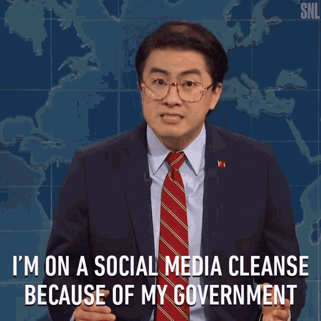 Im On A Social Media Cleanse Because Of My Government Helped By Government GIF - Im On A Social Media Cleanse Because Of My Government Social Media Cleanse Helped By Government GIFs