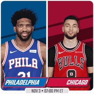 philadelphia and chicago are playing a basketball game on nov 3rd