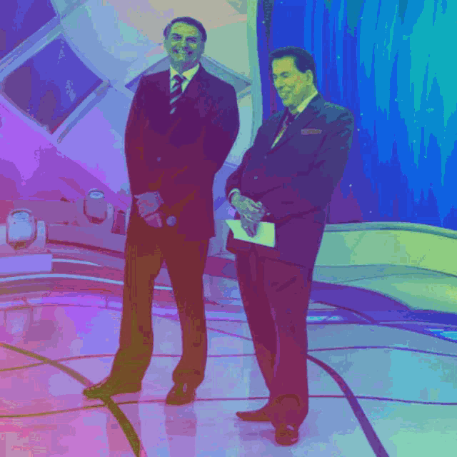 Bolsonaro Silvio Santos GIF - Bolsonaro Silvio Santos Vaporwave GIFs