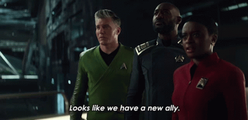 Looks Like We Have A New Ally Captain Christopher Pike GIF - Looks Like We Have A New Ally Captain Christopher Pike Admiral Robert April GIFs