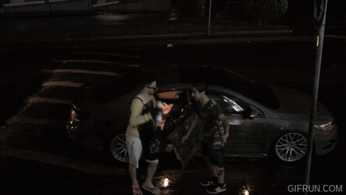 a gif from gifrun.com shows a man walking up stairs