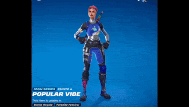 a screenshot of a popular vibe icon series emote