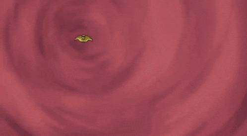 a cartoon drawing of a person with a yellow light coming out of their mouth