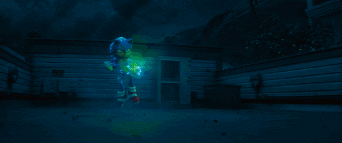 a pixel art of a person in a dark room with a light coming out of the top