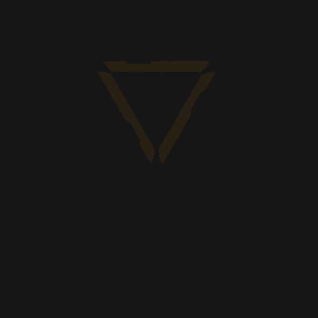 a logo for guerrilheiros with a triangle and a circle in the middle