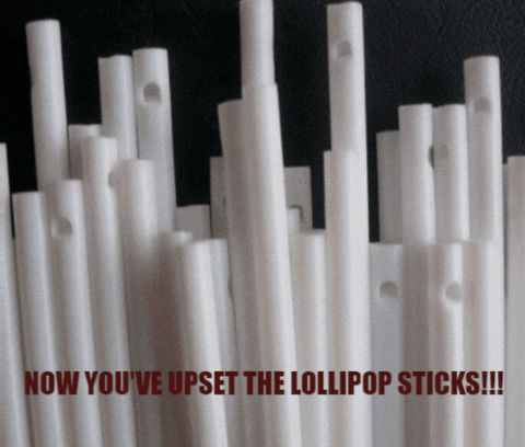 Upset Lolipop Sticks GIF