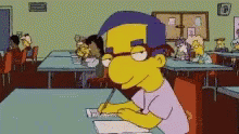 Milhouse Eyebrows GIF - Milhouse Eyebrows Simpsons GIFs